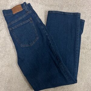 Madewell Dark Blue Boot Cut Jeans